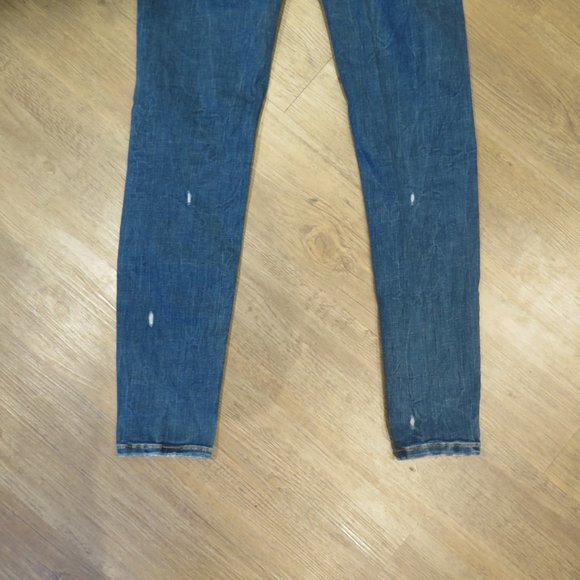 Zara Womans Skinny Jeans Distressed Medium Wash - Picture 9 of 12